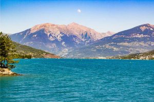 Lac de Serre-Ponçon lakes in france Lac de Serre-Ponçon lakes in france
