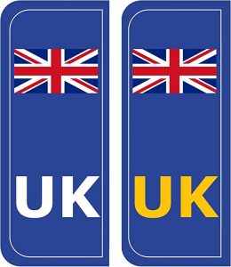uk registration plate stickers